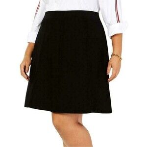 Tommy Hilfiger Black A-Line Skirt 0X  / 14 NWT